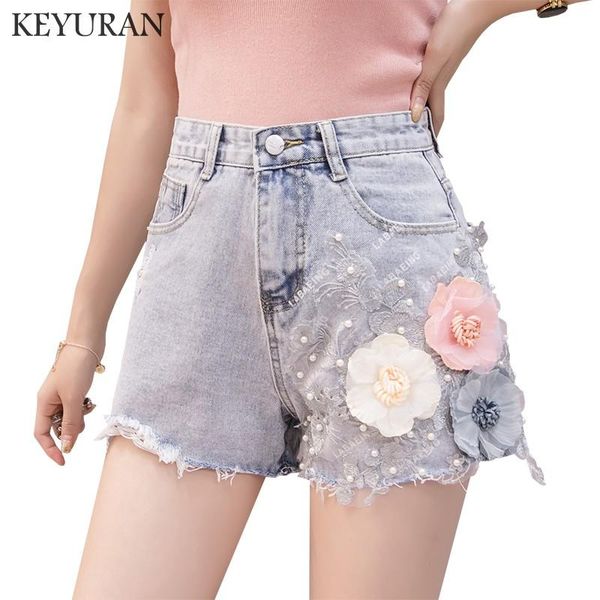 women's shorts embroidery flowers beading pearls hole denim for women 2021 summer trendy slim casual womens high waist, White;black
women's shorts embroidery flowers beading pearls hole denim for women 2021 summer trendy slim casual womens high waist, White;black