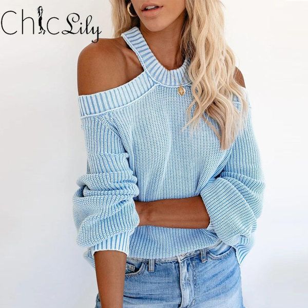 women's sweaters chiclily cold shoulder hollow-out knitted sweater loose solid color o-neck womens clothes antumn casual streetwear, White;black
women's sweaters chiclily cold shoulder hollow-out knitted sweater loose solid color o-neck womens clothes antumn casual streetwear, White;black