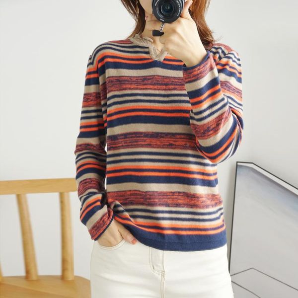 women's sweaters striped knitted bottoming shirt women 2021 spring and summer korean cotton sweater thin section tide, White;black
women's sweaters striped knitted bottoming shirt women 2021 spring and summer korean cotton sweater thin section tide, White;black