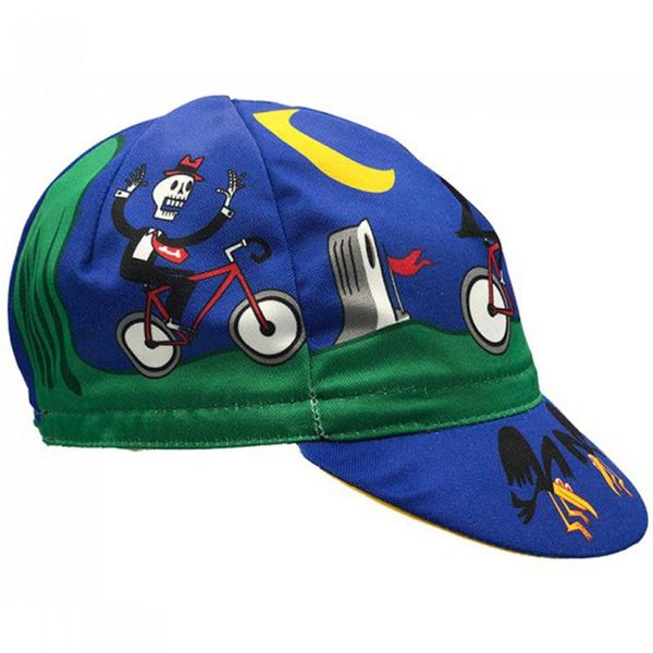 skull moon blue classical cycling caps oscrolling & masks, Black