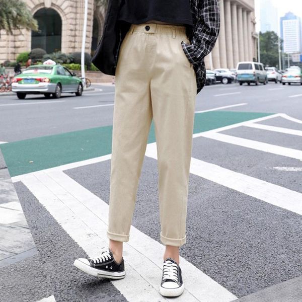 women's pants & capris cargo women summer high waist khaki trousers beige cotton loose harem for pantalon femme, Black;white
women's pants & capris cargo women summer high waist khaki trousers beige cotton loose harem for pantalon femme, Black;white