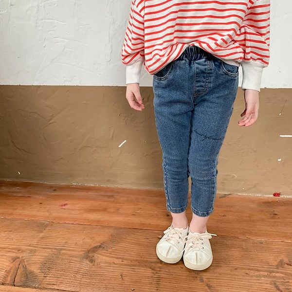 trousers children's clothing 2021 autumn winter korean girl letter denim pencil pants, Blue
trousers children's clothing 2021 autumn winter korean girl letter denim pencil pants, Blue