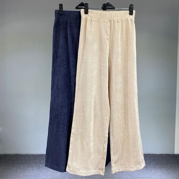 women's pants & capris women korean style loose all-match corduroy wide leg trousers female elastic waist leisure straight, Black;white
women's pants & capris women korean style loose all-match corduroy wide leg trousers female elastic waist leisure straight, Black;white