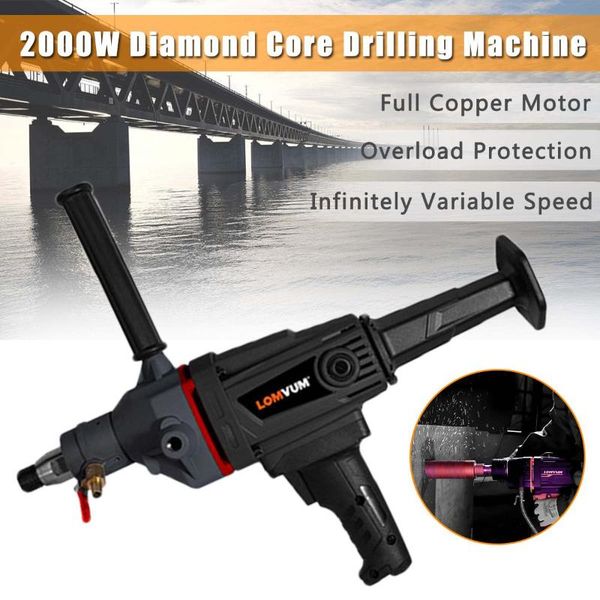 professiona electric drills 2000w 180mm diamond core drilling machine high power handheld concrete drill with water pump accessories
professiona electric drills 2000w 180mm diamond core drilling machine high power handheld concrete drill with water pump accessories