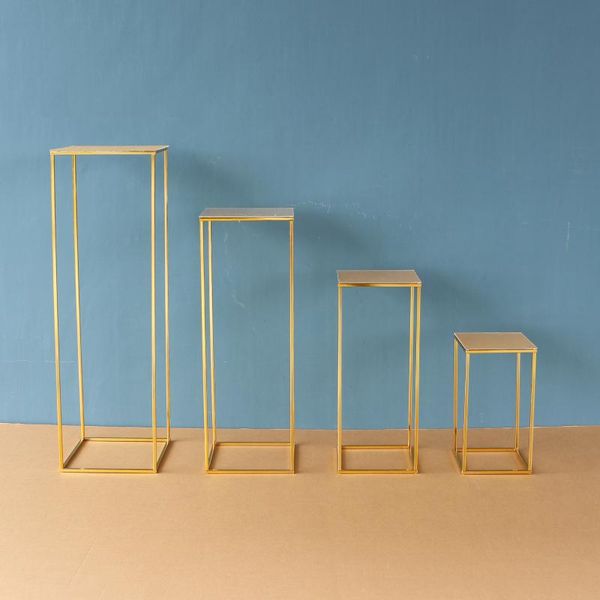 party decoration 4pcs shiny gold wedding centerpiece cuboid flower stand geometric rectangular frame backdrop road-lead home diy
party decoration 4pcs shiny gold wedding centerpiece cuboid flower stand geometric rectangular frame backdrop road-lead home diy