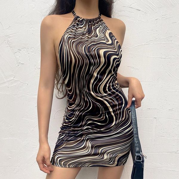 casual dresses y2k fashion brown wave pattern print backless halter women's mini dress bodycon sleeveless short summer 2021, Black;gray
casual dresses y2k fashion brown wave pattern print backless halter women's mini dress bodycon sleeveless short summer 2021, Black;gray