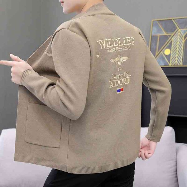 trendy menswear 2021 spring and autumn new men's knitted cardigan youth korean embroidered sweater coat men, Black
trendy menswear 2021 spring and autumn new men's knitted cardigan youth korean embroidered sweater coat men, Black