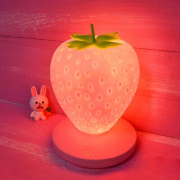night lights usb touch bedside table lamp silicone strawberry fairy light children babies kids bedroom decoration atmosphere
night lights usb touch bedside table lamp silicone strawberry fairy light children babies kids bedroom decoration atmosphere
