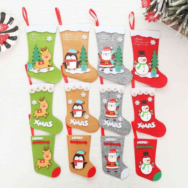 christmas decorations santa claus high-grade small socks decorative supplies tree pendant gift bag
christmas decorations santa claus high-grade small socks decorative supplies tree pendant gift bag