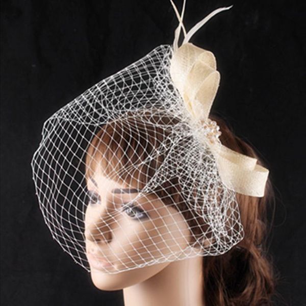 hair accessories wedding headwear bridal fascinator accessory sinamay trim and birdcage veil with rhinestone brooch adorned multiple colors
hair accessories wedding headwear bridal fascinator accessory sinamay trim and birdcage veil with rhinestone brooch adorned multiple colors
