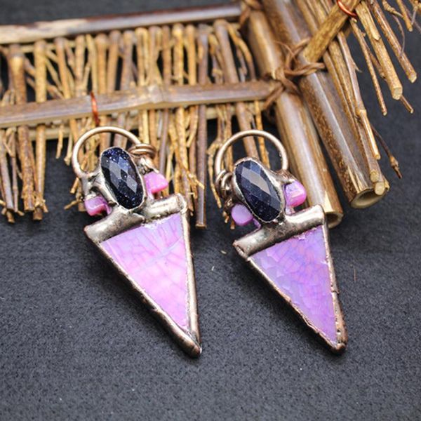 pendant necklaces ethnic slice agat triangle natural quartz stone pink agates blue sand stones charm crystal pendulum healing, Silver
pendant necklaces ethnic slice agat triangle natural quartz stone pink agates blue sand stones charm crystal pendulum healing, Silver