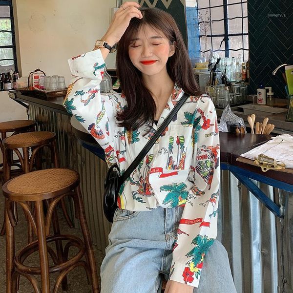 women's blouses & shirts 2021 ulzzang japanese kawaii ladies vintage loose print shirt female korean harajuku cute clothes for women, White
women's blouses & shirts 2021 ulzzang japanese kawaii ladies vintage loose print shirt female korean harajuku cute clothes for women, White