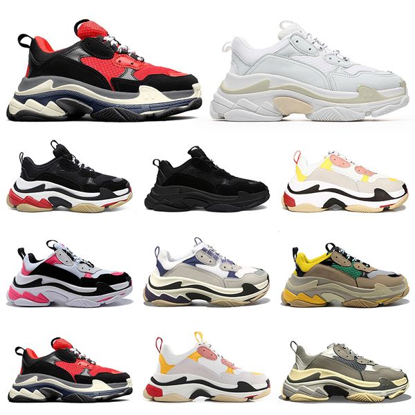 triple s men women casual shoes platform sneakers black white bred beige pink grey mens womens flat outdoor trainers jogging walking shoe, White;red
triple s men women casual shoes platform sneakers black white bred beige pink grey mens womens flat outdoor trainers jogging walking shoe, White;red