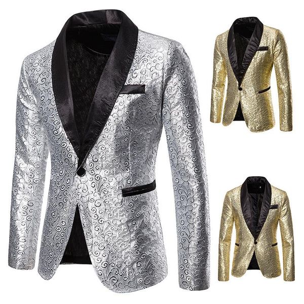 men's suits & blazers wedding groom men jacquard gold stamp costume slim fit nightclub dress tuxedo stage host prom male singer clothin, White;black
men's suits & blazers wedding groom men jacquard gold stamp costume slim fit nightclub dress tuxedo stage host prom male singer clothin, White;black