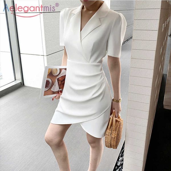 aelegantmis asymmetrical office lady folds mini dresses women slim split puff sleeve short vestidos female summer fashion dress 210607, Black;gray
aelegantmis asymmetrical office lady folds mini dresses women slim split puff sleeve short vestidos female summer fashion dress 210607, Black;gray