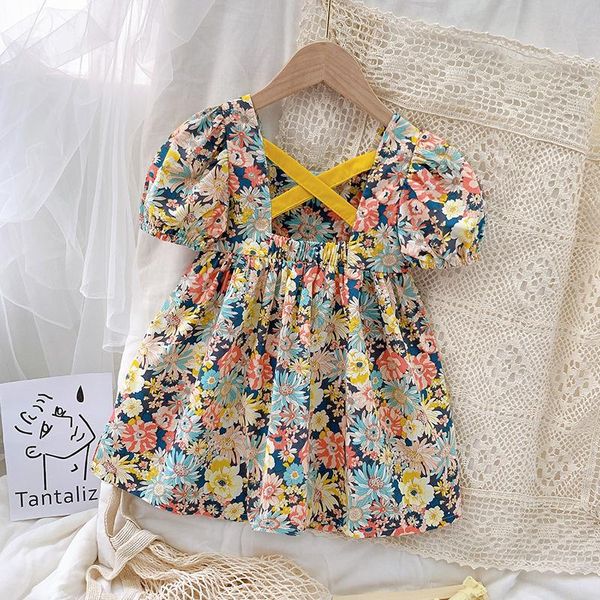 girl's dresses 2021 children's summer dress korean style girl floral baby short-sleeved halter princess kids toddler fashion cloth, Red;yellow
girl's dresses 2021 children's summer dress korean style girl floral baby short-sleeved halter princess kids toddler fashion cloth, Red;yellow