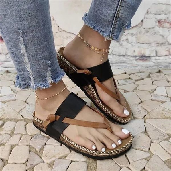 women roman sandals beach flip flops outdoor flat slides lady summer casual shoes handmade sewing comfortable slippers, Black
women roman sandals beach flip flops outdoor flat slides lady summer casual shoes handmade sewing comfortable slippers, Black