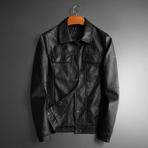 men's fur & faux brand 2021 autumn men lapel pu jacket korean youth multi-pocket jackets motorcycle male leather clothes coat, Black
men's fur & faux brand 2021 autumn men lapel pu jacket korean youth multi-pocket jackets motorcycle male leather clothes coat, Black