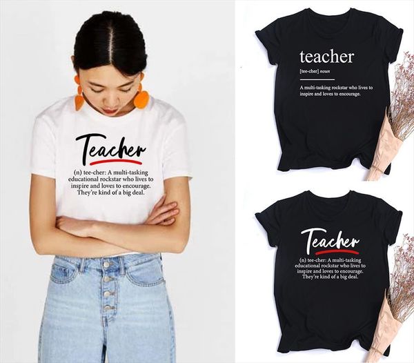 funny teacher definition and mens t shirts women harajuku school o neck aesthetic casual female tees, White;black
funny teacher definition and mens t shirts women harajuku school o neck aesthetic casual female tees, White;black