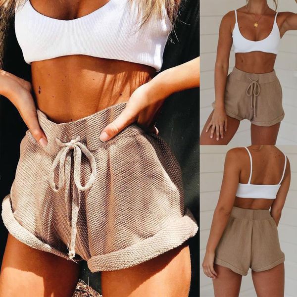 women's shorts 2021 women high waist tie belt fashion bottoms summer loose trousers pants, White;black
women's shorts 2021 women high waist tie belt fashion bottoms summer loose trousers pants, White;black