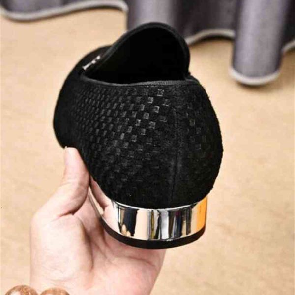 leather handmade suede men dress shoes metal chain buckles plaid designer mens wedding shoe zapatos 38-45, Black
leather handmade suede men dress shoes metal chain buckles plaid designer mens wedding shoe zapatos 38-45, Black