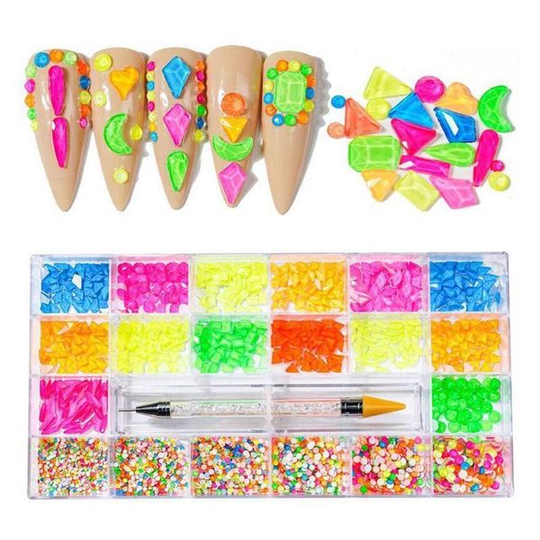 nail art decorations 21 grid crystal rhinestone jewelry box flat bottom shaped mixed double-head pointing pen set diy, Silver;gold
nail art decorations 21 grid crystal rhinestone jewelry box flat bottom shaped mixed double-head pointing pen set diy, Silver;gold