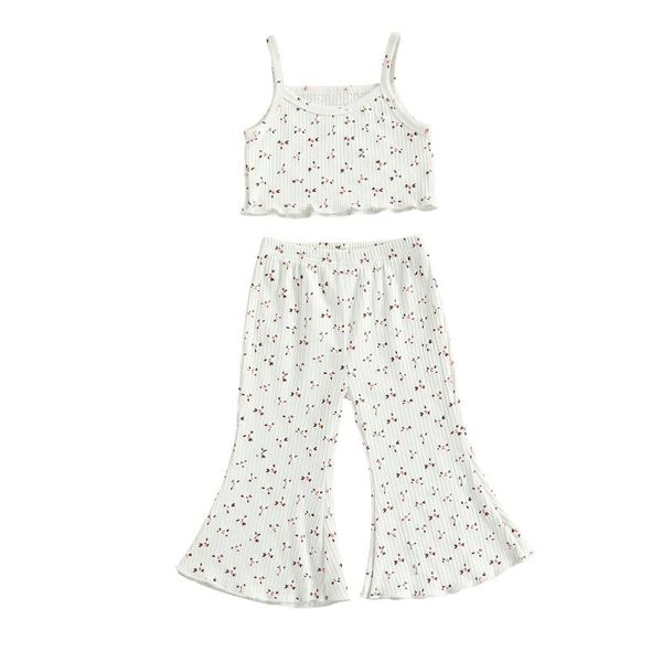 pcs toddler floral outfits baby girl sleeveless spaghetti strap u-shaped neck tank flared pants (white) clothing sets
pcs toddler floral outfits baby girl sleeveless spaghetti strap u-shaped neck tank flared pants (white) clothing sets