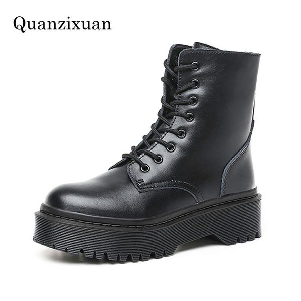 boots female platform keep warm snow women ankle motorcycle shoes genuine leather winter botas mujer, Black
boots female platform keep warm snow women ankle motorcycle shoes genuine leather winter botas mujer, Black
