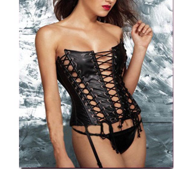 woman bustiers new arrival fashion black leather corset lace up fastening hollow out bustier corset woman waist cincher slim corse, Black;white
woman bustiers new arrival fashion black leather corset lace up fastening hollow out bustier corset woman waist cincher slim corse, Black;white