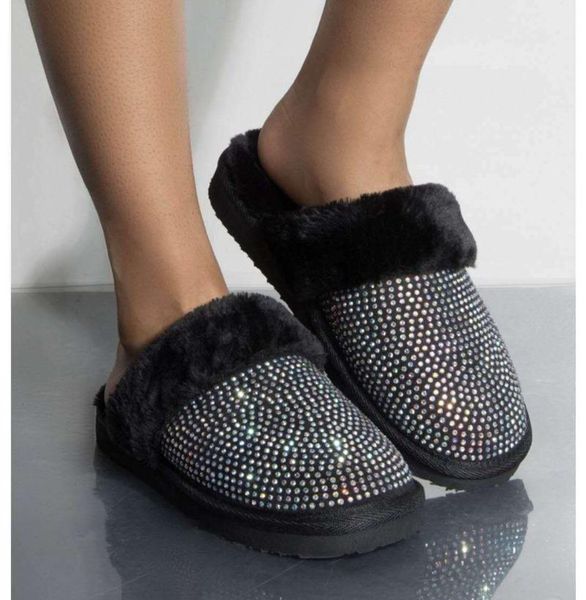 women slippers winter warm fur girls house shoes home indoor slides female bedroom, Black
women slippers winter warm fur girls house shoes home indoor slides female bedroom, Black