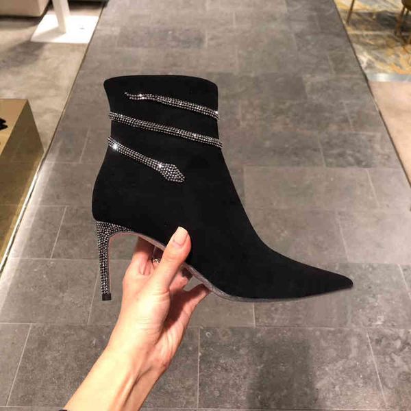 boots 2021 spring fashion pointed short boots black small size rhinestone stiletto heels women's party veet warm boot
boots 2021 spring fashion pointed short boots black small size rhinestone stiletto heels women's party veet warm boot