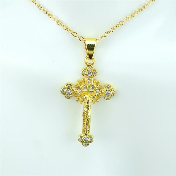 pendant necklaces european and american hip-hop micro-inlaid zircon cross necklace factory direct sales, Silver
pendant necklaces european and american hip-hop micro-inlaid zircon cross necklace factory direct sales, Silver