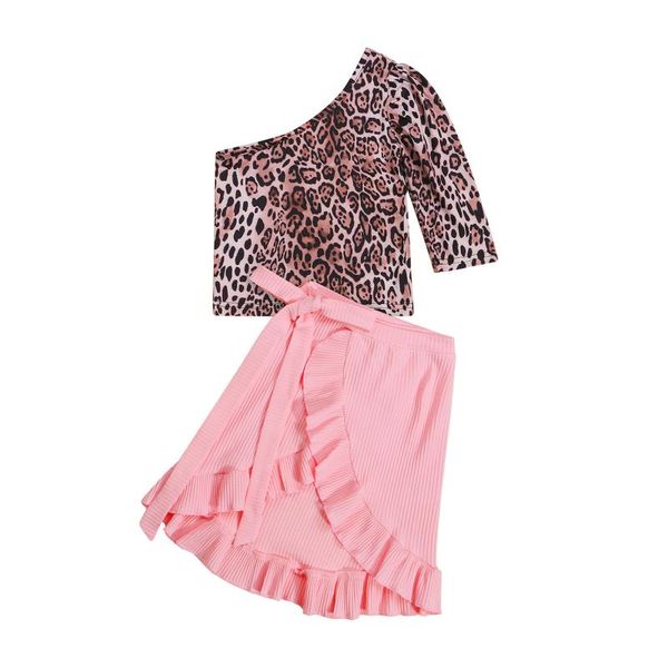 clothing sets 2pcs toddler girls summer clothes long sleeve one shoulder leopard print pullover + tie wrap skirt set, White
clothing sets 2pcs toddler girls summer clothes long sleeve one shoulder leopard print pullover + tie wrap skirt set, White