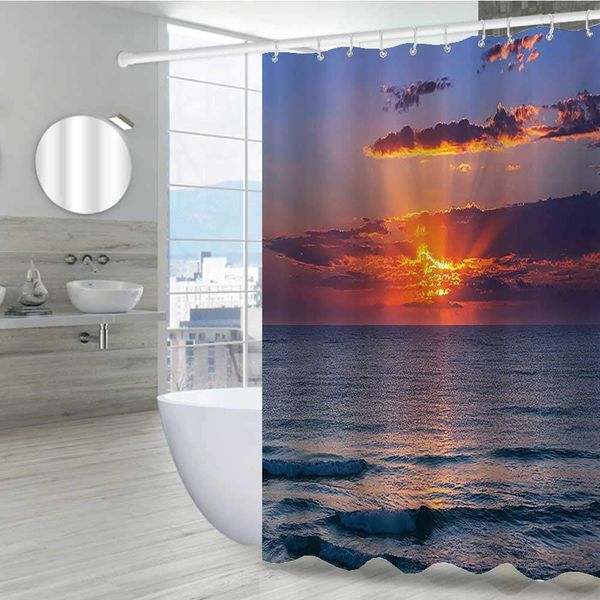 ocean cloth shower curtain 72" w x 72" l, sunset before dusk at cloudy nature and calm sea with small waves picture heavy duty
ocean cloth shower curtain 72" w x 72" l, sunset before dusk at cloudy nature and calm sea with small waves picture heavy duty