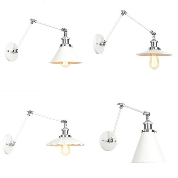 american white wrought iron wall lamp creative living room study lighting retro industrial style bedroom bedside sconce
american white wrought iron wall lamp creative living room study lighting retro industrial style bedroom bedside sconce