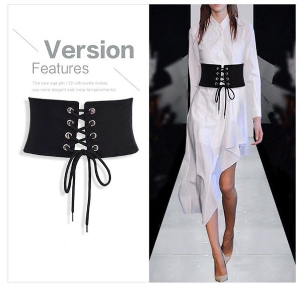 belts 2021 fashion women black tie up wide waist seal slimming body the same star skirt buckle elastic high belt for, Black;brown
belts 2021 fashion women black tie up wide waist seal slimming body the same star skirt buckle elastic high belt for, Black;brown