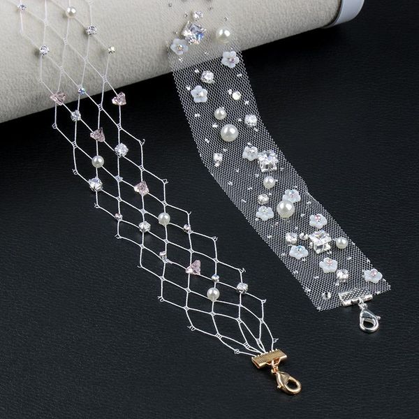 lace choker necklace bridal pearls wedding clavicle female neck toast dress collar styling accessories chokers, Golden;silver
lace choker necklace bridal pearls wedding clavicle female neck toast dress collar styling accessories chokers, Golden;silver
