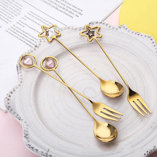 stainless steel coffee spoon watermelon ice cream tea dessert fork with pretty pendant creative tableware spoons
stainless steel coffee spoon watermelon ice cream tea dessert fork with pretty pendant creative tableware spoons