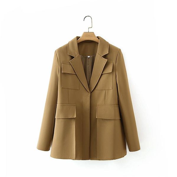 women's suits & blazers vintage woman camel pocket blazer coat fashion ladie autumn turndown collar jacket female chic solid color, White;black
women's suits & blazers vintage woman camel pocket blazer coat fashion ladie autumn turndown collar jacket female chic solid color, White;black