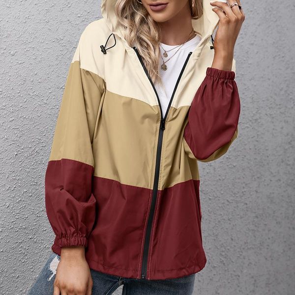 women's trench coats fashion jacket spring summer pocket zipper hooded two side wear outwear coat loose plus size windbreaker jackets f, Tan;black
women's trench coats fashion jacket spring summer pocket zipper hooded two side wear outwear coat loose plus size windbreaker jackets f, Tan;black