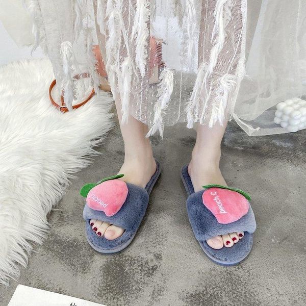 autumn and winter fruit furry home slippers non-slip sole word warm plush outdoor cotton, Black
autumn and winter fruit furry home slippers non-slip sole word warm plush outdoor cotton, Black