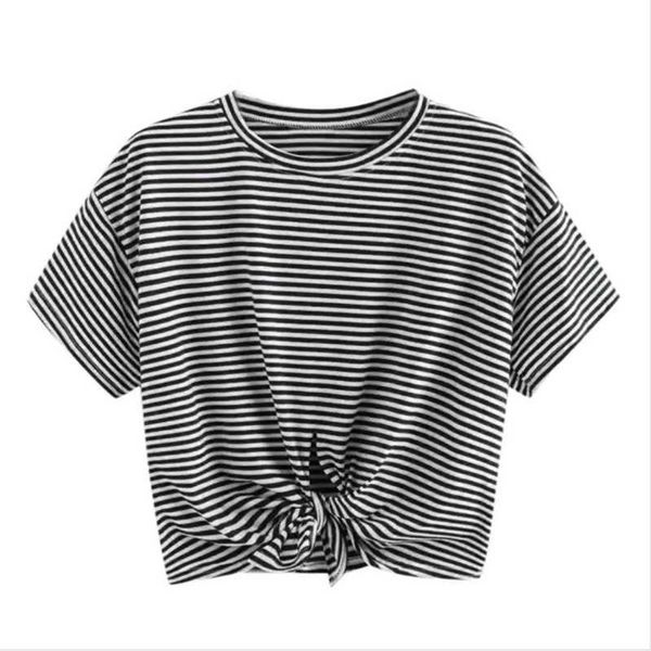 women lace up striped crop s-2xl oversize summer short sleeve o-neck casual t-shirts korean ladies basic cotton tees 210526, White
women lace up striped crop s-2xl oversize summer short sleeve o-neck casual t-shirts korean ladies basic cotton tees 210526, White