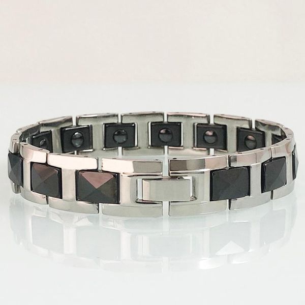 link, chain magnetic bracelet for man black ceramic female healthy bracelets stainless steel clasp energy rhinestone inlaid girls gift
link, chain magnetic bracelet for man black ceramic female healthy bracelets stainless steel clasp energy rhinestone inlaid girls gift
