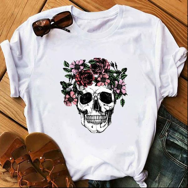 womens t shirt harajuku funny skull punk female casual short sleeve graphic girl 90s clothing drop ship, White
womens t shirt harajuku funny skull punk female casual short sleeve graphic girl 90s clothing drop ship, White