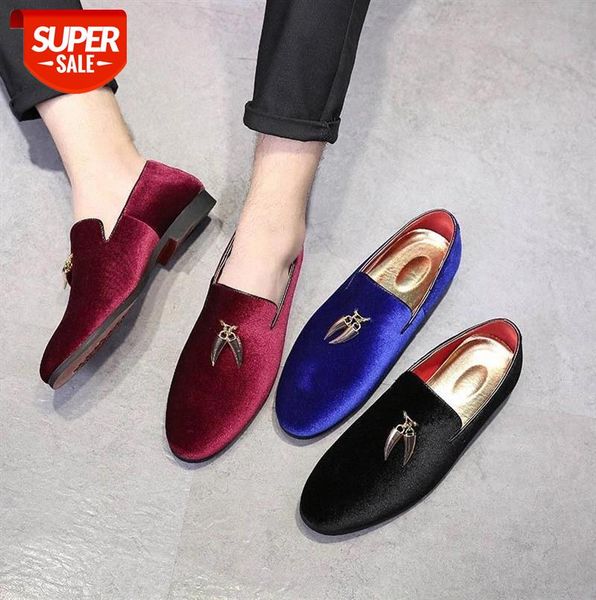 New Spring Autumn Men Party Shoes Personal Metal Pendant Decorated Slip On Blue Red Black Color Fashion Men Driving Shoes #Ll0F
New Spring Autumn Men Party Shoes Personal Metal Pendant Decorated Slip On Blue Red Black Color Fashion Men Driving Shoes #Ll0F