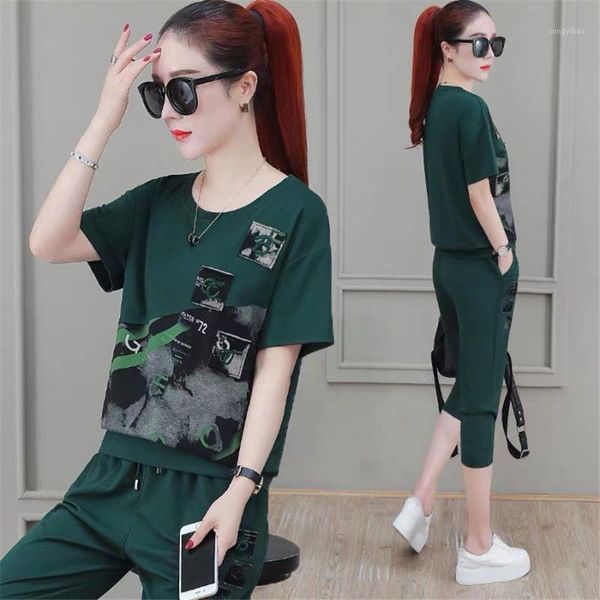 korean summer casual two piece set for women 2021 style loose short sleeve with trousers fashion ladies women's tracksuits, Gray
korean summer casual two piece set for women 2021 style loose short sleeve with trousers fashion ladies women's tracksuits, Gray