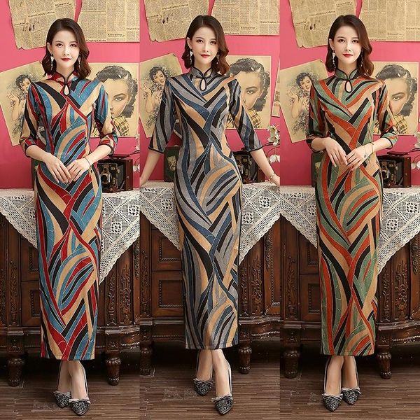ethnic clothing woman chinese traditional costumes qipao cheongsam split dress oriental bodycon satin, Red
ethnic clothing woman chinese traditional costumes qipao cheongsam split dress oriental bodycon satin, Red