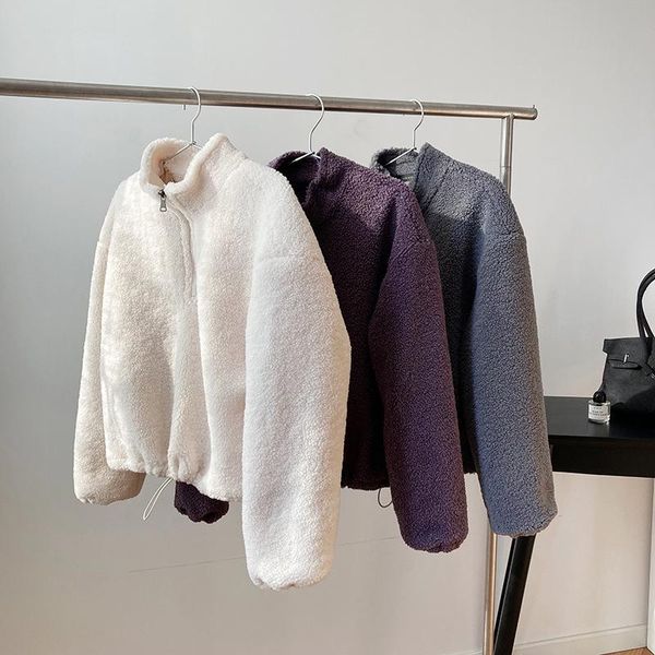 lamb sweatshirtwomen's 1/4 zipper autumn / winter 2021 korean standing collar pullover warm plush women's hoodies & sweatshirts, Black
lamb sweatshirtwomen's 1/4 zipper autumn / winter 2021 korean standing collar pullover warm plush women's hoodies & sweatshirts, Black