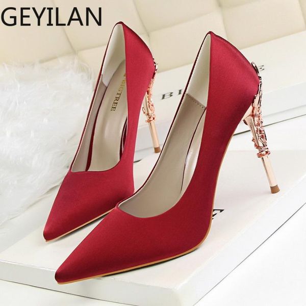 dress shoes limeike metal carved heels women pumps solid elegant high fashion wedding famale heel 10cm, Black
dress shoes limeike metal carved heels women pumps solid elegant high fashion wedding famale heel 10cm, Black