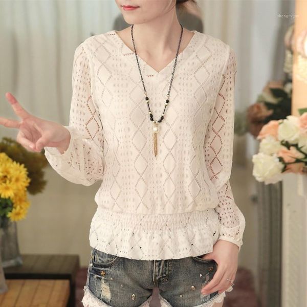 women's blouses & shirts lace women blouse and solid ruffles lantern sleeved slim loose white office lady elegant outwear
women's blouses & shirts lace women blouse and solid ruffles lantern sleeved slim loose white office lady elegant outwear